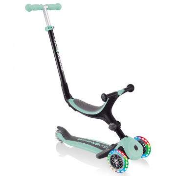 Globber 3en1 Trottinette à partir de 1 Ans Go Up Foldable Plus Lights Menthe