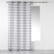 Vorhang mit Ösen 140 cm x 260 cm Lima Weiß Fans