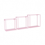 KidsDepot Wandbox Set Wire Roze – 3 Stuks