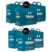Zesso Big Einkaufstasche Mix Zesso Bag 3x L, 3x XL - Vorteilspaket Set von 6