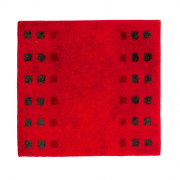 Casilin Tapis de Bidet Brica 60 cm x 60 cm Red