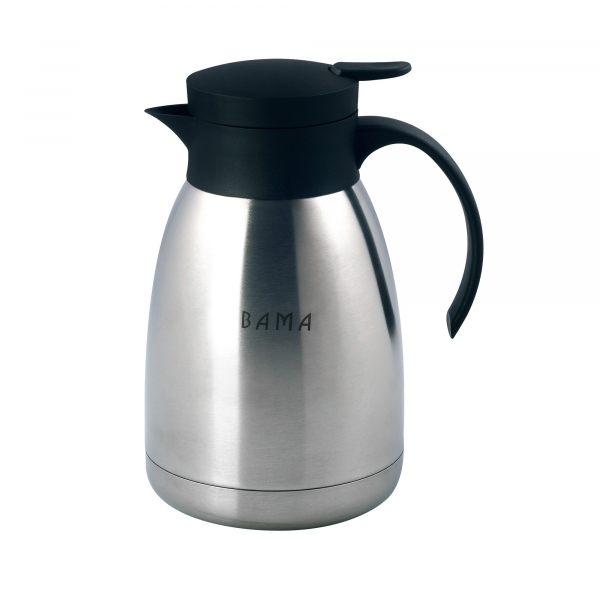 Thermoskanne 1,1 Liter Isolierkanne Kaffeekanne Teekanne Edelstahl Druckknopf