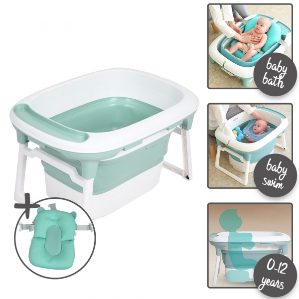 3 En 1 Baignoire Bebe Coussin Bagno Vert Baninni 3 En 1 Baignoire Bebe Coussin Bagno Vert Baninni
