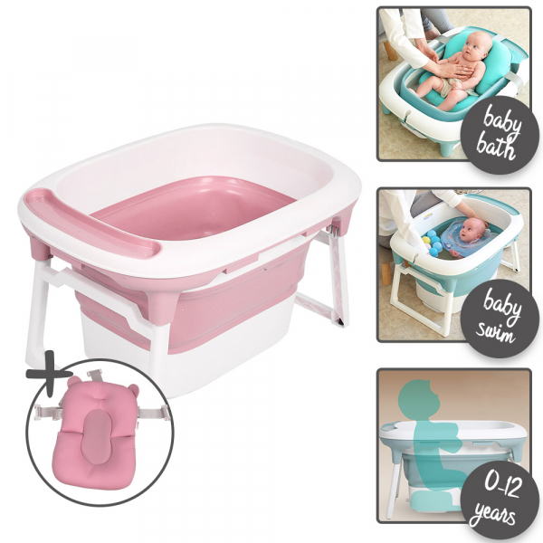 3 En 1 Baignoire Bebe Coussin Bagno Rose Baninni 3 En 1 Baignoire Bebe Coussin Bagno Rose Baninni