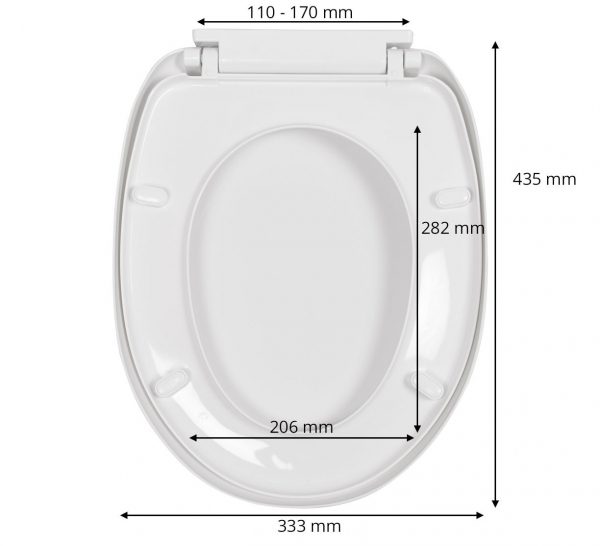 Ewell Arctic Sluier Universele toiletbril kopen? Zesso - Baytex Wc-bril Soft Close