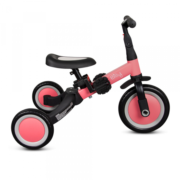 Roze 4-in-1 Kinderfietsje Fresa | Billy