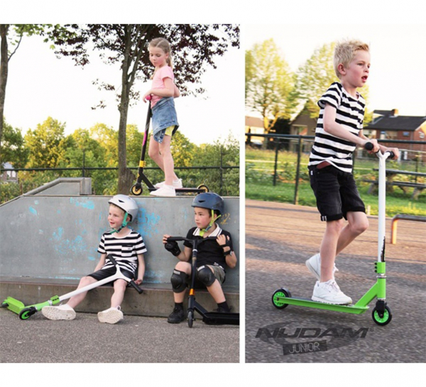 Black Dragon stuntstep kopen? - Zesso - Black Dragon stunt step Vert Racer  geel - roze