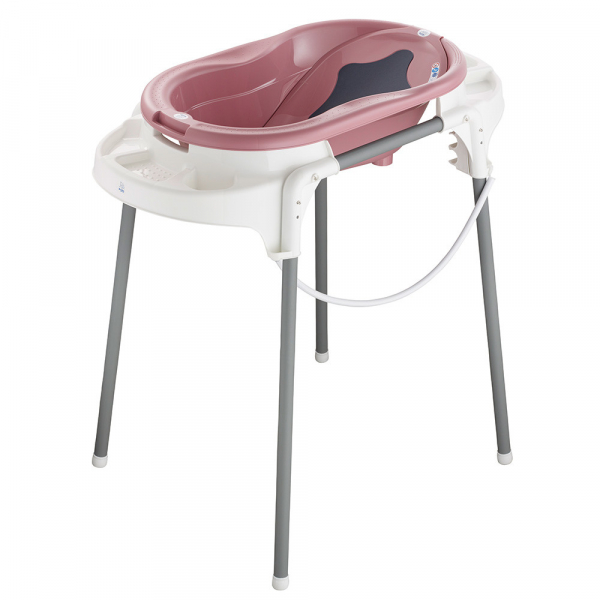 Rotho TOP Badewanne fantastic mauve mit Wannenständer Standard  NEU 