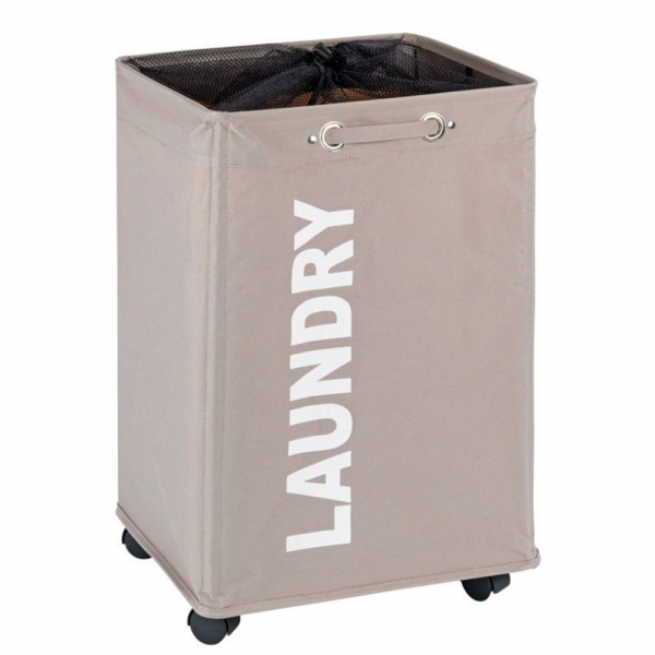 deeltje aspect informatie Wenko wasmand op wielen kopen? Zesso - Wenko Wasmand Quadro taupe