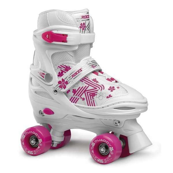 Klem ritme Slip schoenen Rolschaatsen Quaddy Girl 3.0 Wit - Roze | Roces