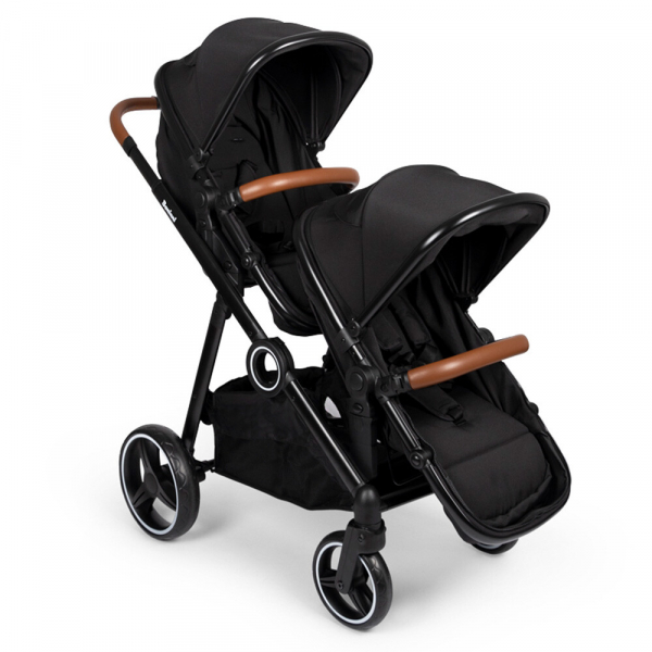 Zwarte Duo Kinderwagen Luiz