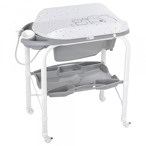 Cambio Table A Langer Avec Baignoire Blanc Gris Cam Cambio Table A Langer Avec Baignoire Blanc Gris Cam