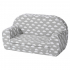 KnorrToys Kindersofa Grey White Clouds
