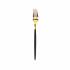 Bama Dessertvork Kyoto Gold Black - 12 Stuks