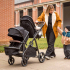 Baninni Luiz XL Duo Kinderwagen Schwarz – Innovative Lösung mit Extra Geräumigen, Wandelbaren Sitzen von der Geburt bis 22 kg