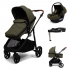 Baninni 4-in-1 Multi Standen Kinderwagen met Autostoel en Base Nelia Groen