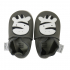 Bobux Babyslofjes Soft Soles Zebra Grijs – Large