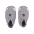 Bobux Babyslofjes Soft Soles Gull Grey Woof - Large