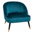Eazy Living Velvet Fauteuil Fara Blauw