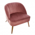 Eazy Living Fauteuil en Velours Gabby Rose
