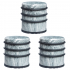 Eazy Living Deurstopper Dray Ø 7 cm Marmer - 3 Stuks