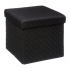 Eazy Living Poef + Opbergbox Roselle Zwart
