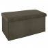Eazy Living Velvet Pouf + Boîte de Rangement Alizee Vert