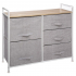 Eazy Living Armoire à Paniers Achille 5 Paniers Gris Clair