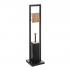 Eazy Living Porte-Papier Toilette avec Brosse de Wc Nino Noir