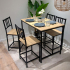 Milton & Oldbrook Table de Bar Bob Bois - avec 4 Chaises Hautes