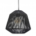 Eazy Living Lampe à Suspension Boho Ø 29 cm Noir