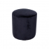 House Collection Pouf en Velours Ø 34 cm Runa Noir