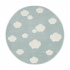 Livone Tapijt Ø 133 cm Happy Rugs Sky Cloud Munt - Wit