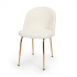 Milton & Oldbrook Bouclé Eetkamerstoel Luxor Wit