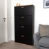 Milton & Oldbrook Schuhschrank Maribor Schwarz