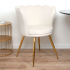 Milton & Oldbrook Velvet Eetkamerstoel Andria Wit