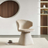 Milton & Oldbrook Chaise de Salle à Manger Pivotante Hanover Beige