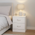 Milton & Oldbrook Table de Chevet Navan Blanc