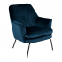 Smuk Samt Sessel Fay Blau
