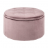 Smuk Samt Pouf mit Aufbewahrung Ø 60 cm Feyre Rosa