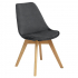 Eazy Living Samt Esszimmerstuhl Berenice Grau