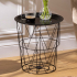 Eazy Living Bijzettafel Ø 37 cm Emaurrie Zwart
