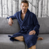 De Witte Lietaer Badjas Gentle Marine Blue - Extra Large