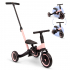 Billy 4-in-1 Kinderfiets met Duwstang Gio Roze