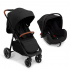 Baninni 2-en-1 Poussette Multi Stands avec Siège d’Auto Ditta Noir