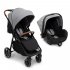 Baninni 2-en-1 Poussette Multi Stands avec Siège d’Auto Ditta Gris