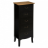 Eazy Living Ladekast Isabelle 5 Lades Zwart