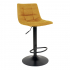 House Collection Velvet Barstoel Helge Mosterdgeel