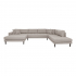 House Collection Hoekbank Milo U-Sofa met Open Linkse Hoek Steengrijs