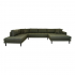 House Collection Hoekbank Milo U-Sofa met Open Rechtse Hoek Olijf Groen